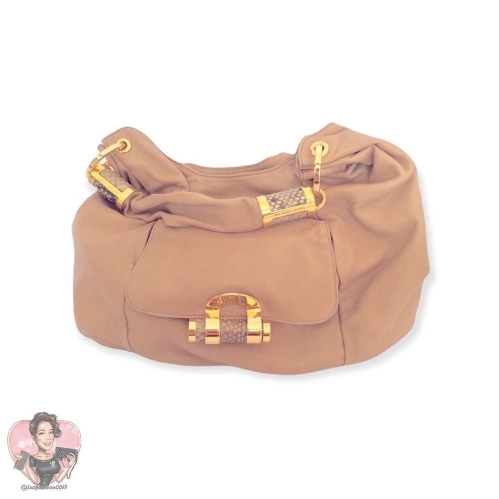 MICHAEL KORS Python Accent Handbag